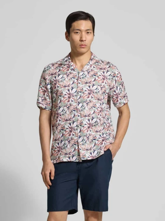 Zdjęcie produktu Koszula casual z czystego lnu w kroju regular fit Christian Berg Trzcinowy