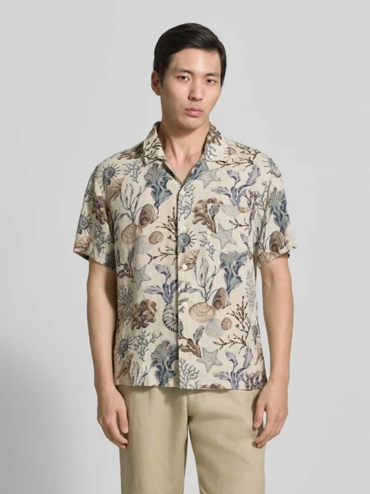 Zdjęcie produktu Koszula casual z czystego lnu w kroju regular fit Gant Beżowy