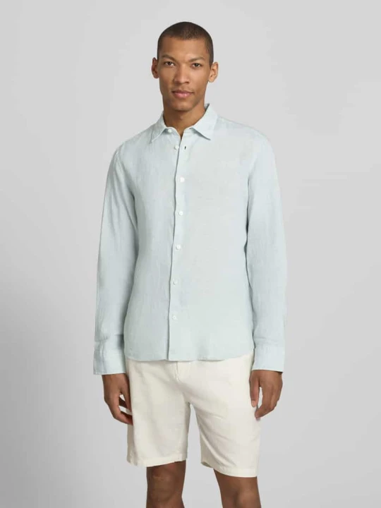 Zdjęcie produktu Koszula casual z czystego lnu w kroju regular fit model 'REGKYLIAN' Selected Homme Miętowy