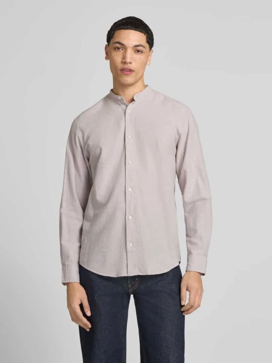 Zdjęcie produktu Koszula casual z domieszką lnu model 'BREEZE' Jack&Jones Piaskowy