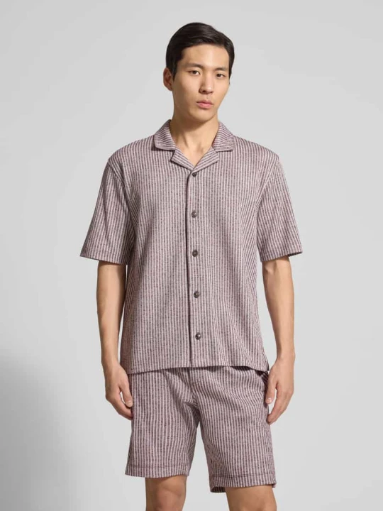 Zdjęcie produktu Koszula casual z kołnierzem rewersowym krój regular fit model 'ARIO' CINQUE Fioletowy