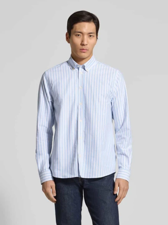 Zdjęcie produktu Koszula casual z kołnierzykiem button-down, krój regular fit, model 'Konrad' Les Deux Jasnoniebieski