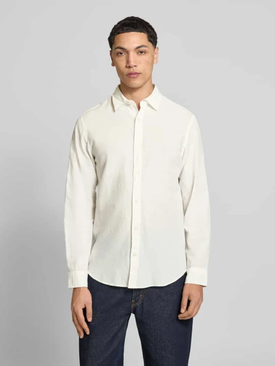 Zdjęcie produktu Koszula casual z kołnierzykiem kent, krój regular fit, model 'BREEZE' Jack&Jones Biały