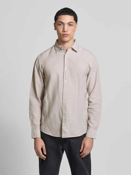 Zdjęcie produktu Koszula casual z kołnierzykiem kent, krój regular fit, model 'BREEZE' Jack&Jones Piaskowy