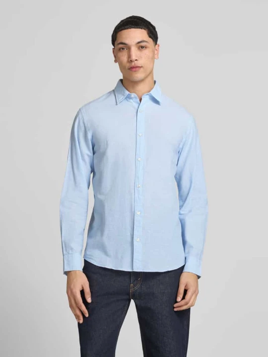 Zdjęcie produktu Koszula casual z kołnierzykiem kent, krój regular fit, model 'BREEZE' Jack&Jones Jasnoniebieski