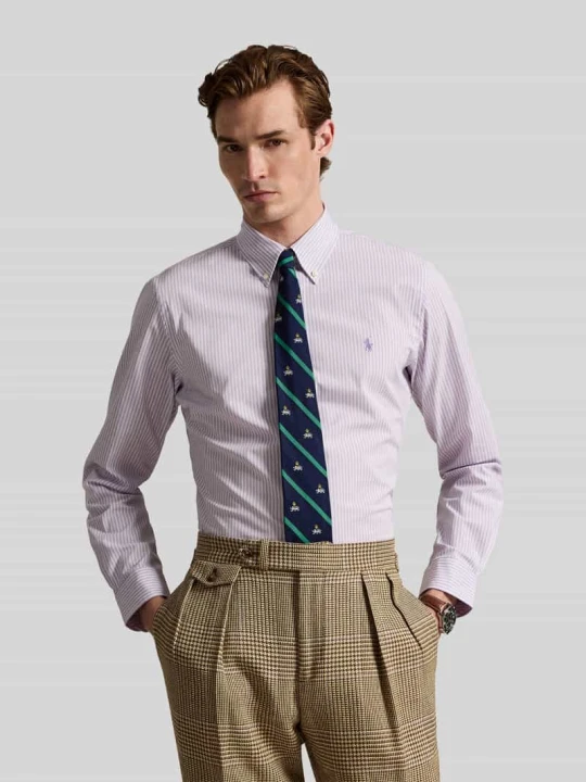 Zdjęcie produktu Koszula casual z mieszanki bawełny, krój regular fit Polo Ralph Lauren Purpurowy