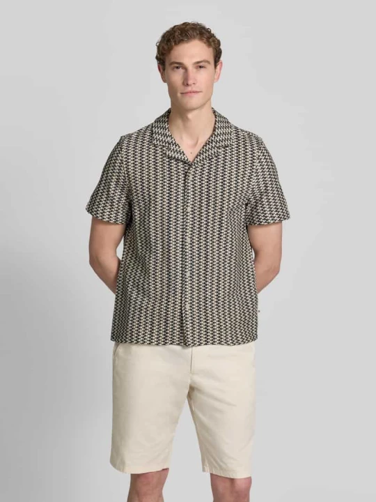 Zdjęcie produktu Koszula casual z mieszanki bawełny, krój regular fit s.Oliver Czarny