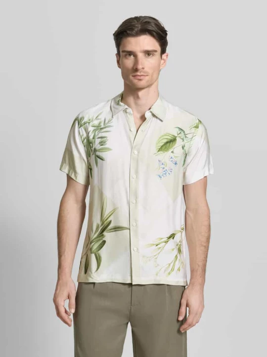 Zdjęcie produktu Koszula casual z wiskozy o kroju regular fit Guess Beżowy