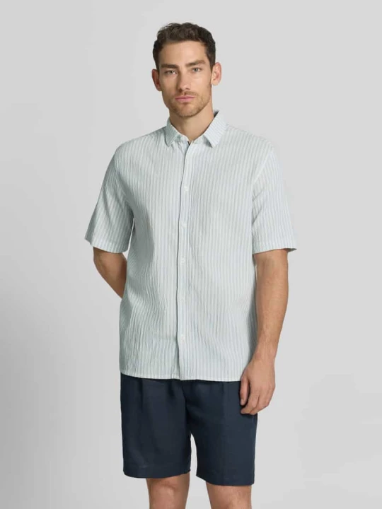 Zdjęcie produktu Koszula casualowa Comfort Fit z mieszanki lyocellu i bawełny Tom Tailor Jasnoniebieski
