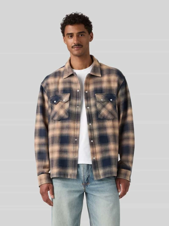 Zdjęcie produktu Koszula casualowa o kroju boxy fit z czystej bawełny Levi's Camel