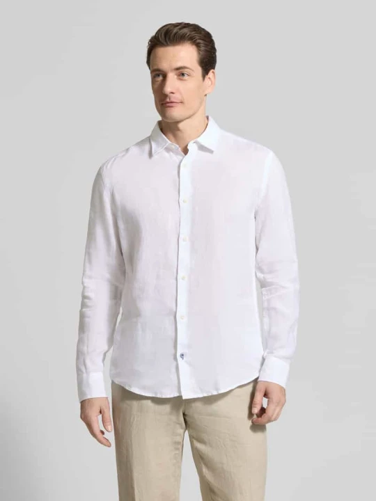Zdjęcie produktu Casual Fit koszula casual z lnu OLYMP Level 5 Biały