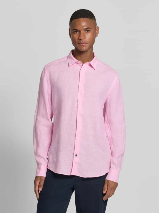 Zdjęcie produktu Casual Fit koszula casual z lnu OLYMP Level 5 Jasnoróżowy