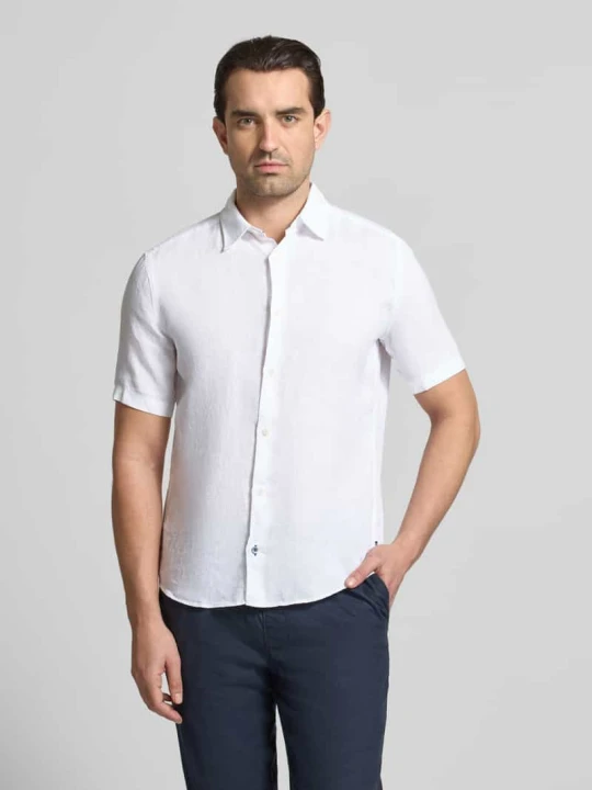 Zdjęcie produktu Casual Fit koszula casual z lnu OLYMP Level 5 Biały