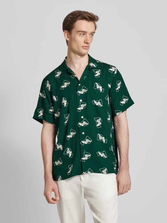 Zdjęcie produktu Koszula casualowa o kroju classic fit z nadrukiem z motywem Polo Ralph Lauren Butelkowy zielony