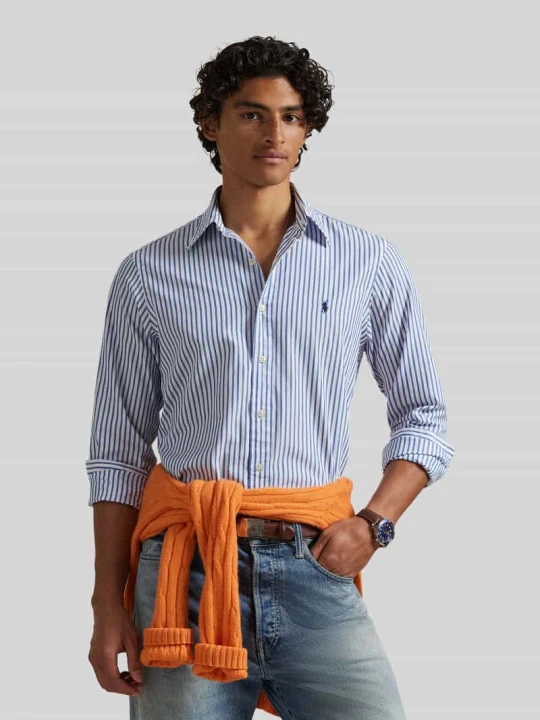 Zdjęcie produktu Koszula casualowa o kroju custom fit z czystej bawełny Polo Ralph Lauren Niebieski