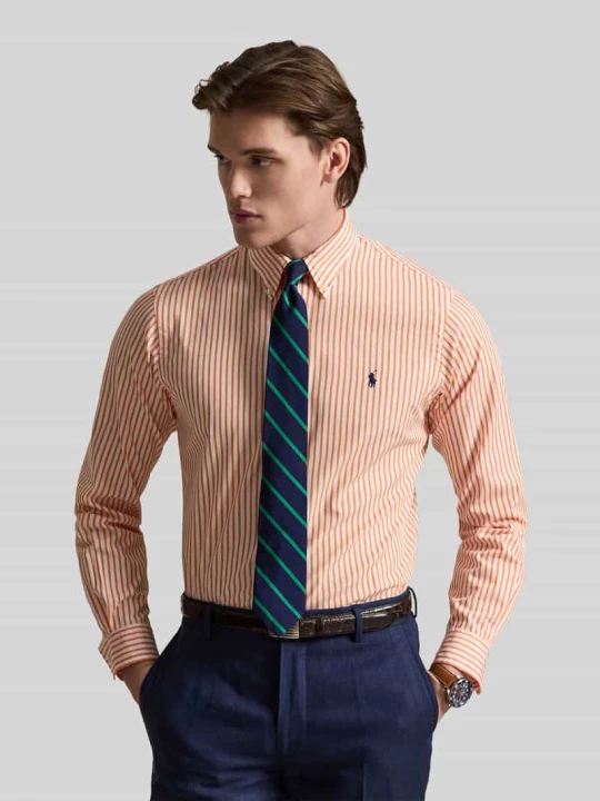 Zdjęcie produktu Koszula casualowa o kroju custom fit z czystej bawełny Polo Ralph Lauren Pomarańczowy
