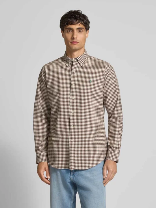 Zdjęcie produktu Koszula casualowa o kroju custom fit z kołnierzykiem typu button down Polo Ralph Lauren Orzechowy