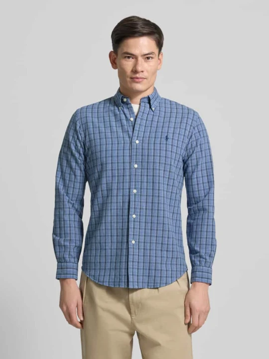 Zdjęcie produktu Koszula casualowa o kroju custom fit z kołnierzykiem typu button down Polo Ralph Lauren Granatowy