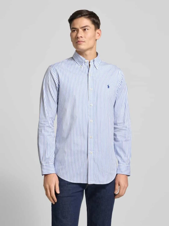 Zdjęcie produktu Koszula casualowa o kroju custom fit z kołnierzykiem typu button down Polo Ralph Lauren Błękitny