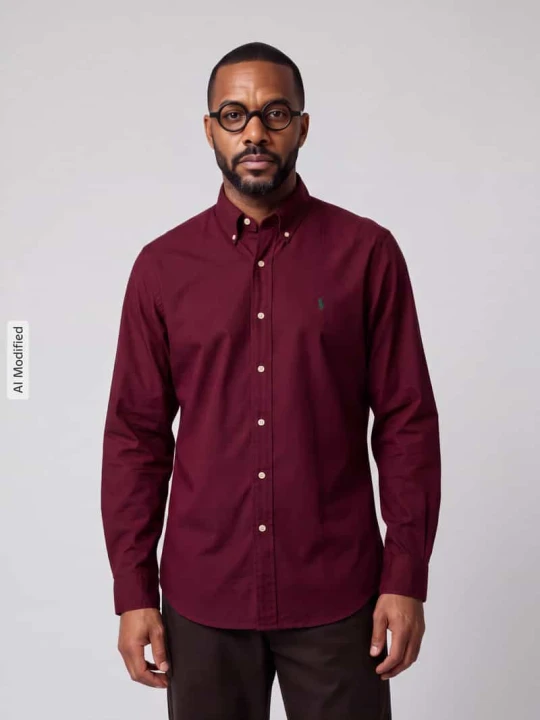 Zdjęcie produktu Koszula casualowa o kroju custom fit z mieszanka bawełny Polo Ralph Lauren Bordowy