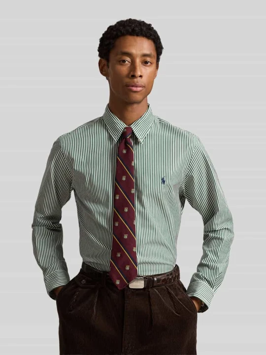 Zdjęcie produktu Koszula casualowa o kroju custom fit z mieszanka bawełny Polo Ralph Lauren Zielony