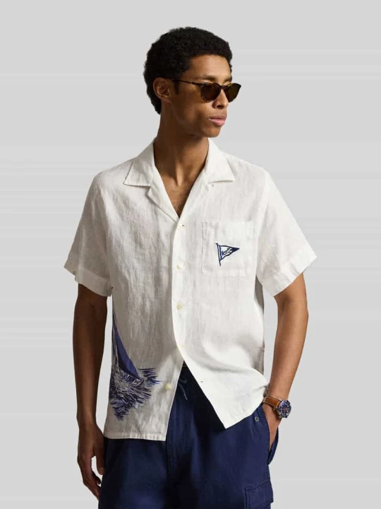 Zdjęcie produktu Koszula casualowa o kroju loose fit z czystego lnu Polo Ralph Lauren Złamany biały