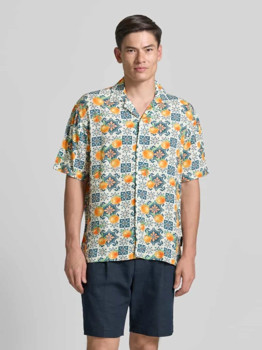 Zdjęcie produktu Koszula casualowa o kroju loose fit z czystej wiskozy Tom Tailor Pomarańczowy