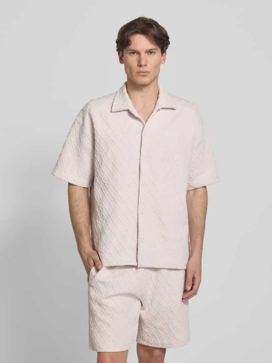 Zdjęcie produktu Koszula casualowa o kroju modern fit z wyhaftowanym logo model 'Jovren' Pegador Jasnofioletowy