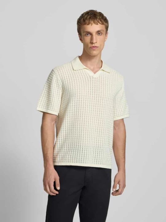 Zdjęcie produktu koszula casualowa o kroju regular fit we wzorze na całej powierzchni model 'MONTAUK' Jack&Jones Złamany biały