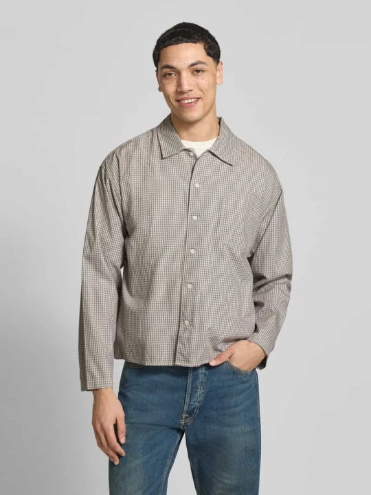 Zdjęcie produktu koszula casualowa o kroju regular fit z bawełny model 'AUSTIN' Jack&Jones Beżowy