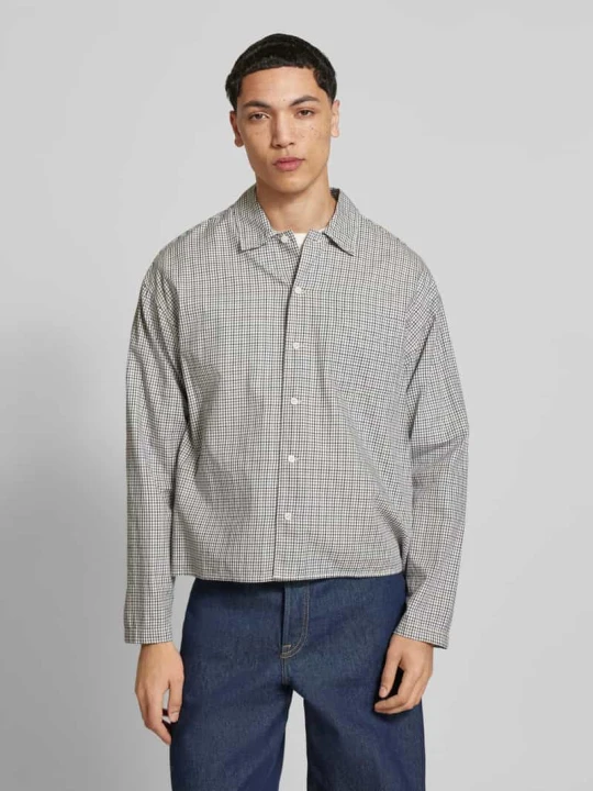 Zdjęcie produktu koszula casualowa o kroju regular fit z bawełny model 'AUSTIN' Jack&Jones Jasnoszary