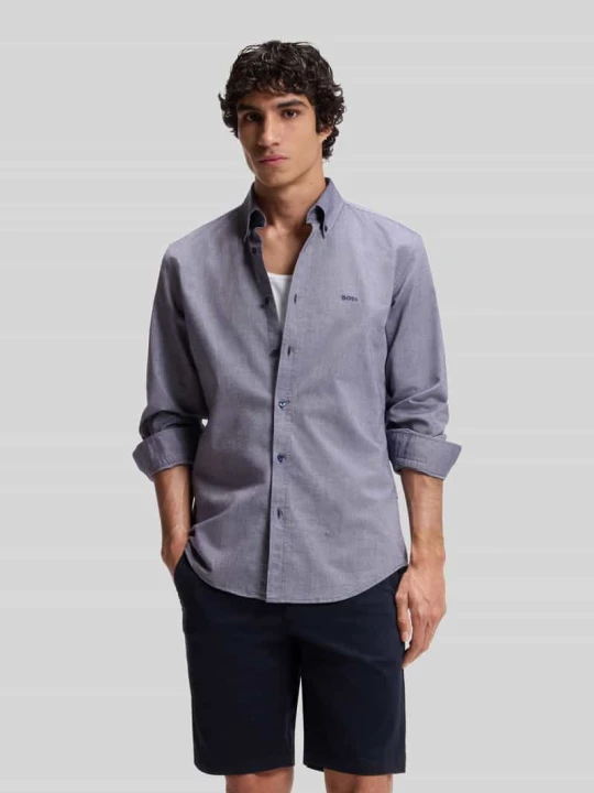 Zdjęcie produktu Koszula casualowa o kroju regular fit z bawełny Oxford model ‘RICKERT’ Boss Granatowy
