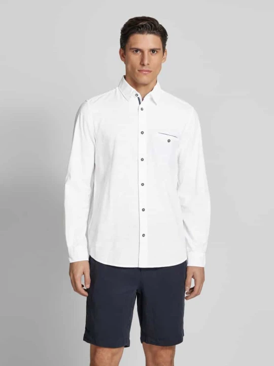 Zdjęcie produktu Koszula casualowa o kroju regular fit z cieniowanej przędzy Tom Tailor Biały