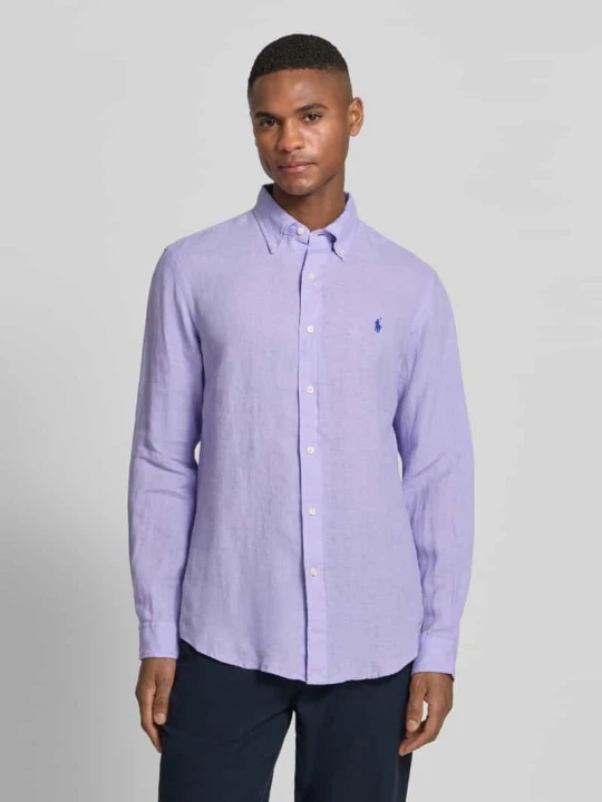 Zdjęcie produktu Koszula casualowa o kroju regular fit z czystego lnu Polo Ralph Lauren Purpurowy