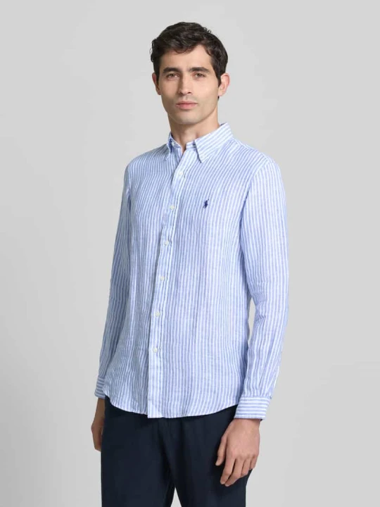 Zdjęcie produktu Koszula casualowa o kroju regular fit z czystego lnu Polo Ralph Lauren Błękitny