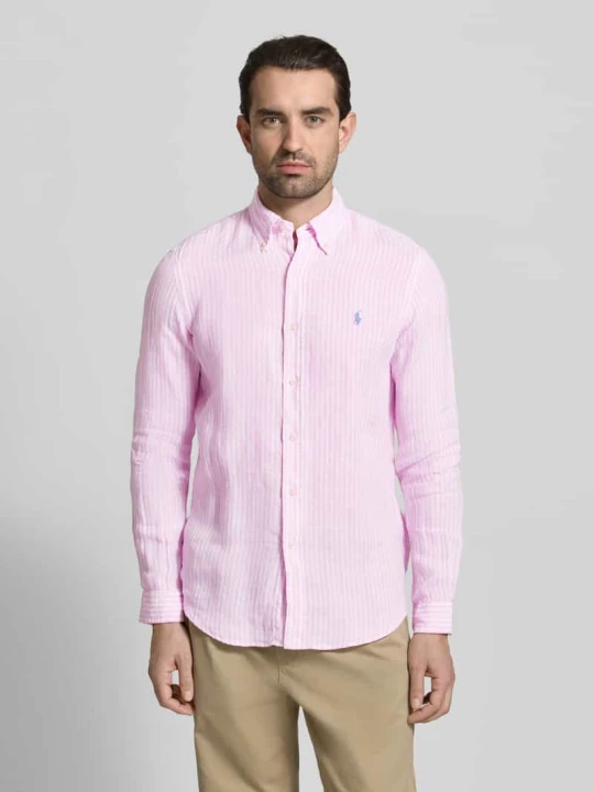 Zdjęcie produktu Koszula casualowa o kroju regular fit z czystego lnu Polo Ralph Lauren Mocnoróżowy