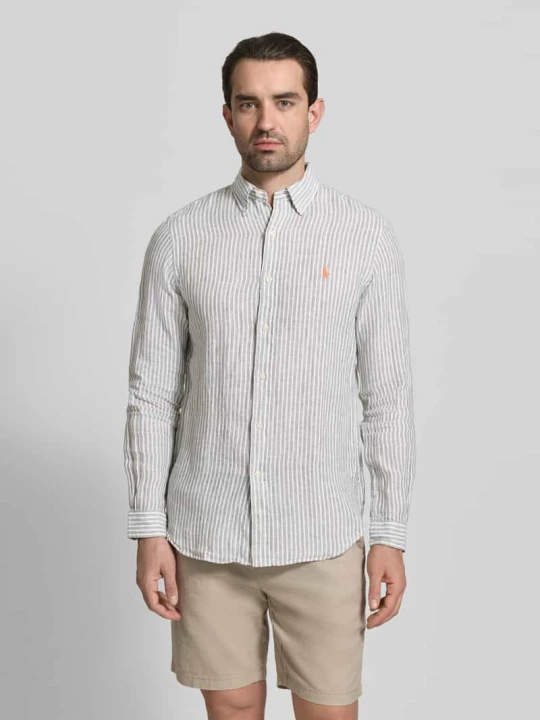 Zdjęcie produktu Koszula casualowa o kroju regular fit z czystego lnu Polo Ralph Lauren Oliwkowy