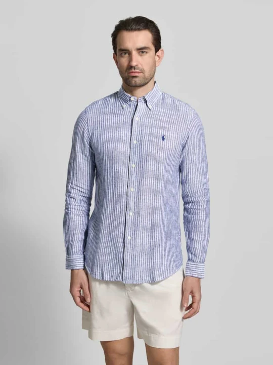 Zdjęcie produktu Koszula casualowa o kroju regular fit z czystego lnu Polo Ralph Lauren Granatowy