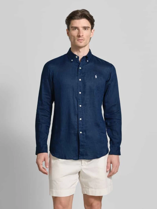 Zdjęcie produktu Koszula casualowa o kroju regular fit z czystego lnu Polo Ralph Lauren Granatowy