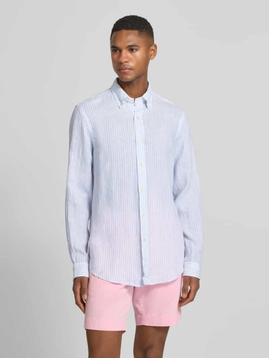 Zdjęcie produktu Koszula casualowa o kroju regular fit z czystego lnu Polo Ralph Lauren Błękitny