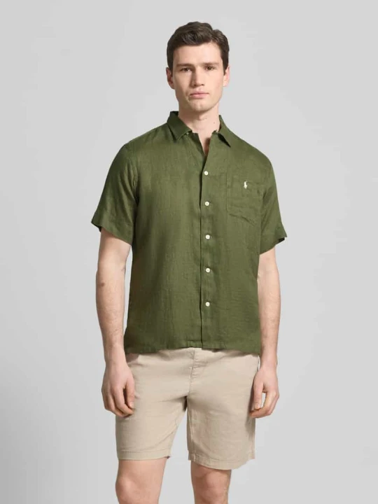 Zdjęcie produktu Koszula casualowa o kroju regular fit z czystego lnu Polo Ralph Lauren Oliwkowy