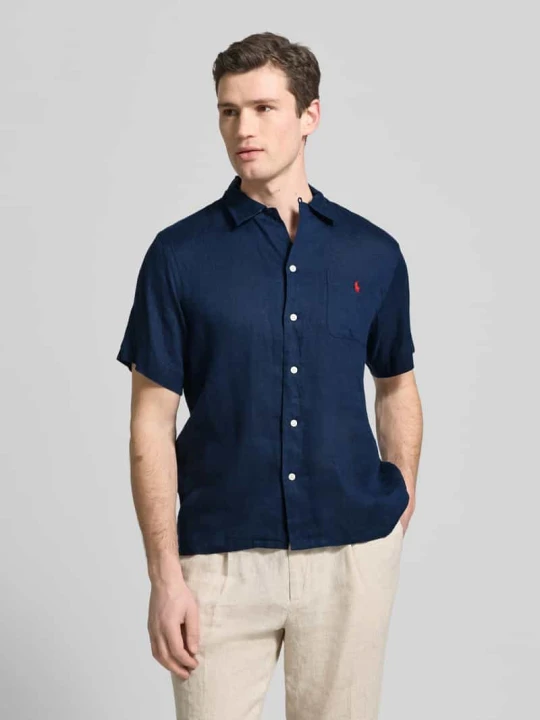 Zdjęcie produktu Koszula casualowa o kroju regular fit z czystego lnu Polo Ralph Lauren Granatowy