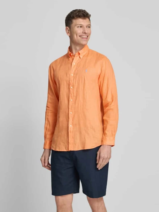 Zdjęcie produktu Koszula casualowa o kroju regular fit z czystego lnu Polo Ralph Lauren Pomarańczowy