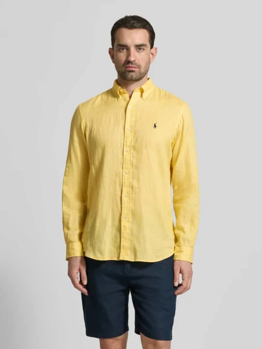 Zdjęcie produktu Koszula casualowa o kroju regular fit z czystego lnu Polo Ralph Lauren Żółty