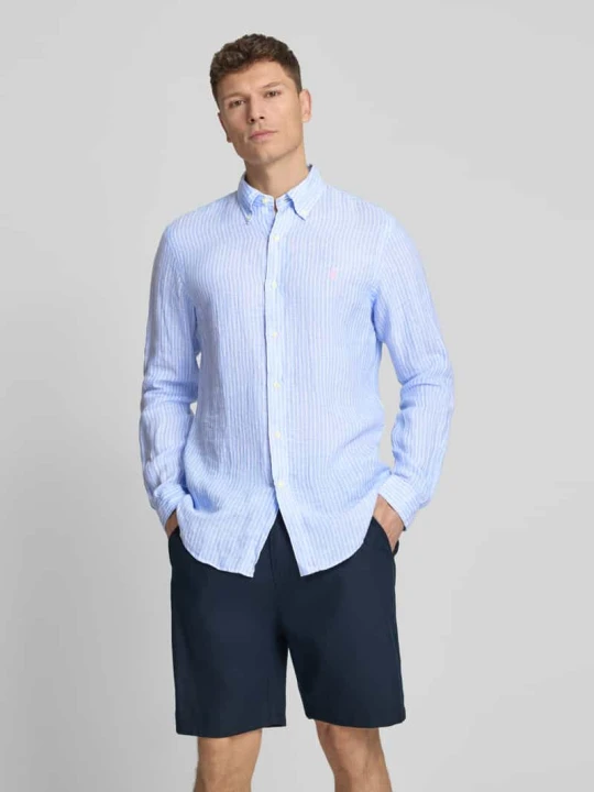 Zdjęcie produktu Koszula casualowa o kroju regular fit z czystego lnu Polo Ralph Lauren Jasnoniebieski