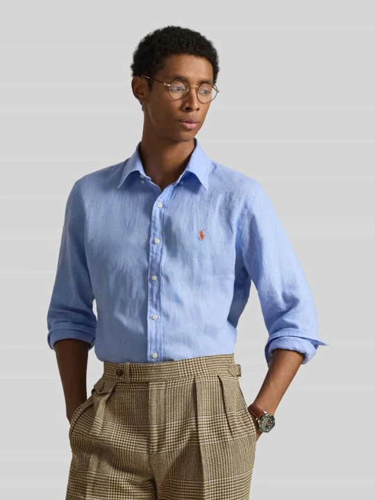 Zdjęcie produktu Koszula casualowa o kroju regular fit z czystego lnu Polo Ralph Lauren Błękitny