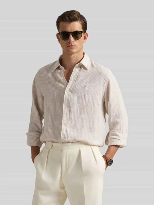 Zdjęcie produktu Koszula casualowa o kroju regular fit z czystego lnu Polo Ralph Lauren Beżowy