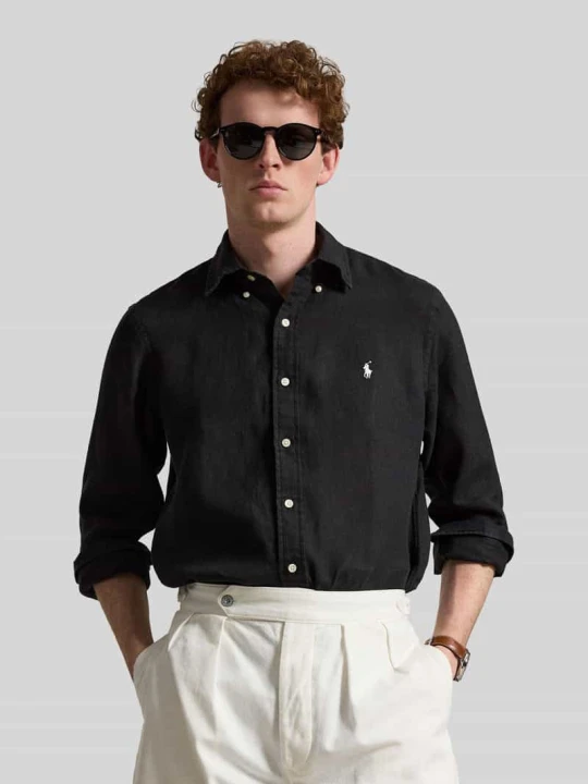 Zdjęcie produktu Koszula casualowa o kroju regular fit z czystego lnu Polo Ralph Lauren Czarny