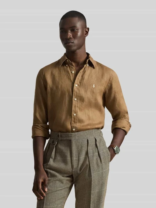 Zdjęcie produktu Koszula casualowa o kroju regular fit z czystego lnu Polo Ralph Lauren Średniobrązowy