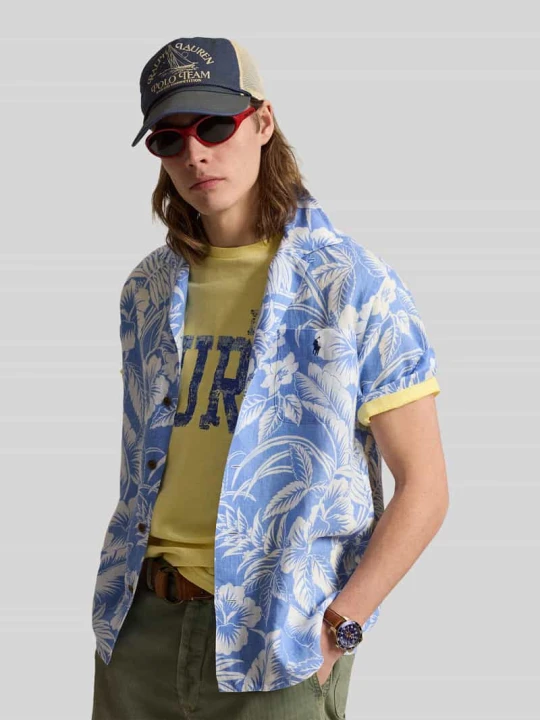 Zdjęcie produktu Koszula casualowa o kroju regular fit z czystego lnu Polo Ralph Lauren Błękitny